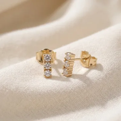 Lab Grown Diamond Earrings Supplier in Yellow Gold 14kt Lab Grown Diamond Earrings Supplier in Yellow Gold 14kt