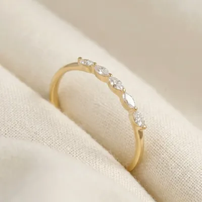 Lab Grown Diamond 9Kt Solid Gold Eternity Band Handcrafted Lab Grown Diamond 9Kt Solid Gold Eternity Band Handcrafted