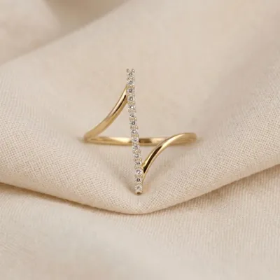 Handcrafted Lab Grown Diamond 9Kt Solid Yellow Gold Ring Handcrafted Lab Grown Diamond 9Kt Solid Yellow Gold Ring
