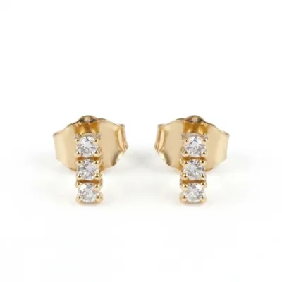 Lab Grown Diamond Earrings Supplier in Yellow Gold 14kt Lab Grown Diamond Earrings Supplier in Yellow Gold 14kt