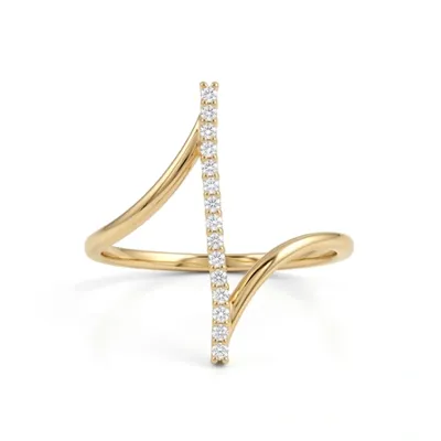 Handcrafted Lab Grown Diamond 9Kt Solid Yellow Gold Ring Handcrafted Lab Grown Diamond 9Kt Solid Yellow Gold Ring