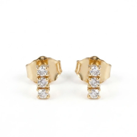 Lab Grown Diamond Earrings Supplier in Yellow Gold 14kt Lab Grown Diamond Earrings Supplier in Yellow Gold 14kt